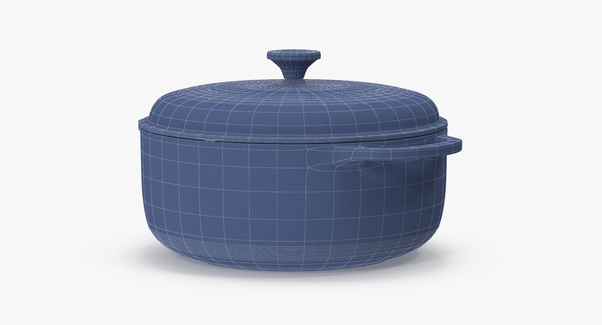 Enameled Oven Roaster 3d Model