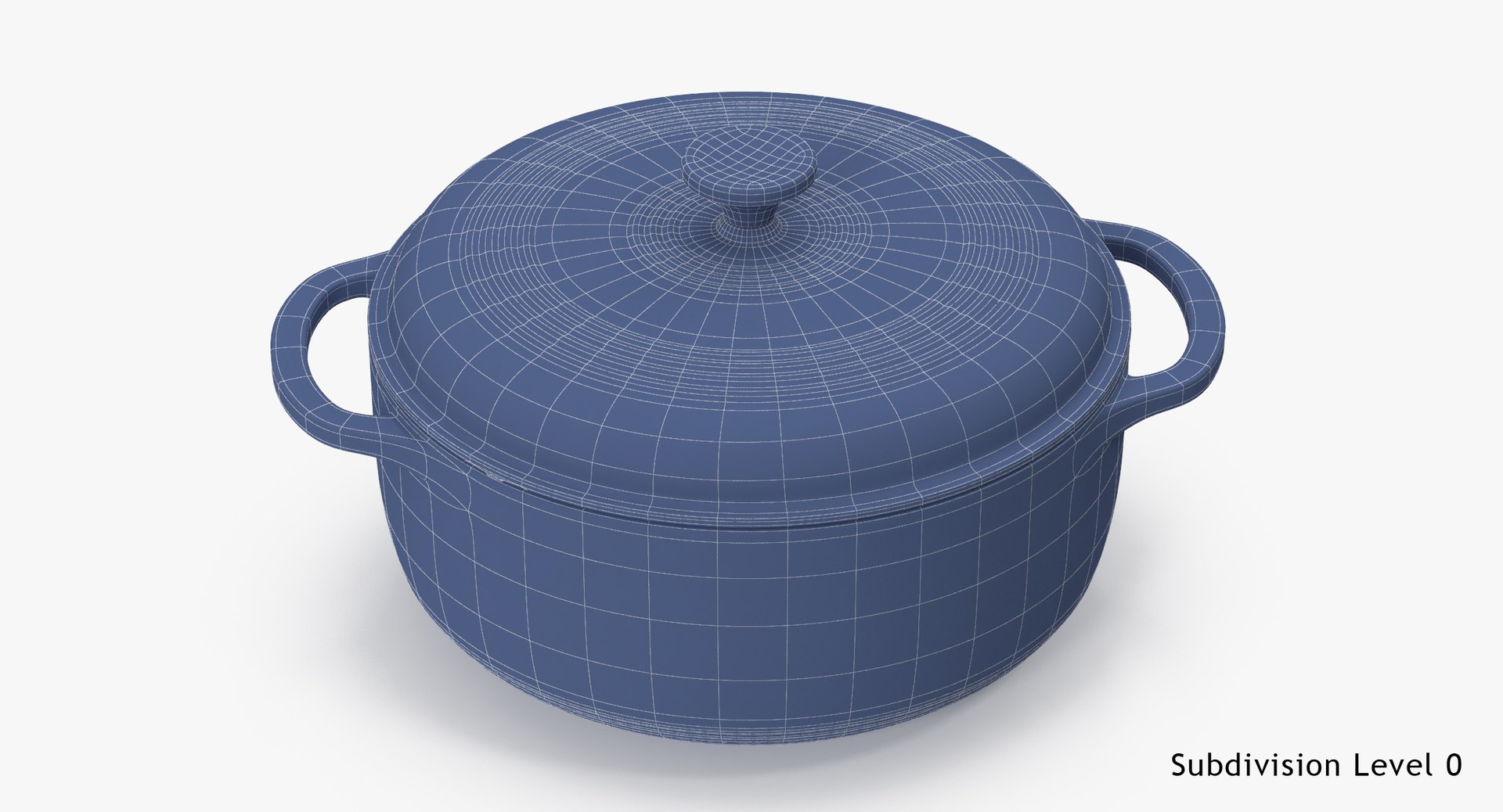 Enameled Oven Roaster 3d Model