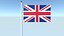 3D Animated Flag of United Kingdom model