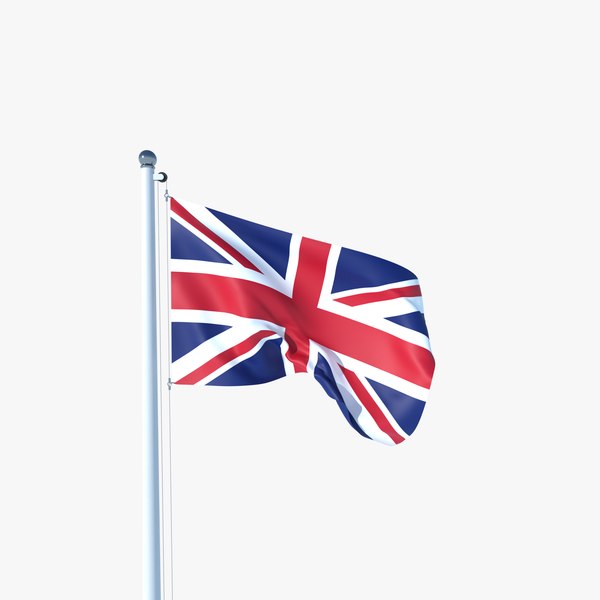 3D Animated Flag of United Kingdom model