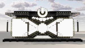 Ultra Music Festival 2018 Stage 3D model