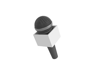 News Microphone 3D model