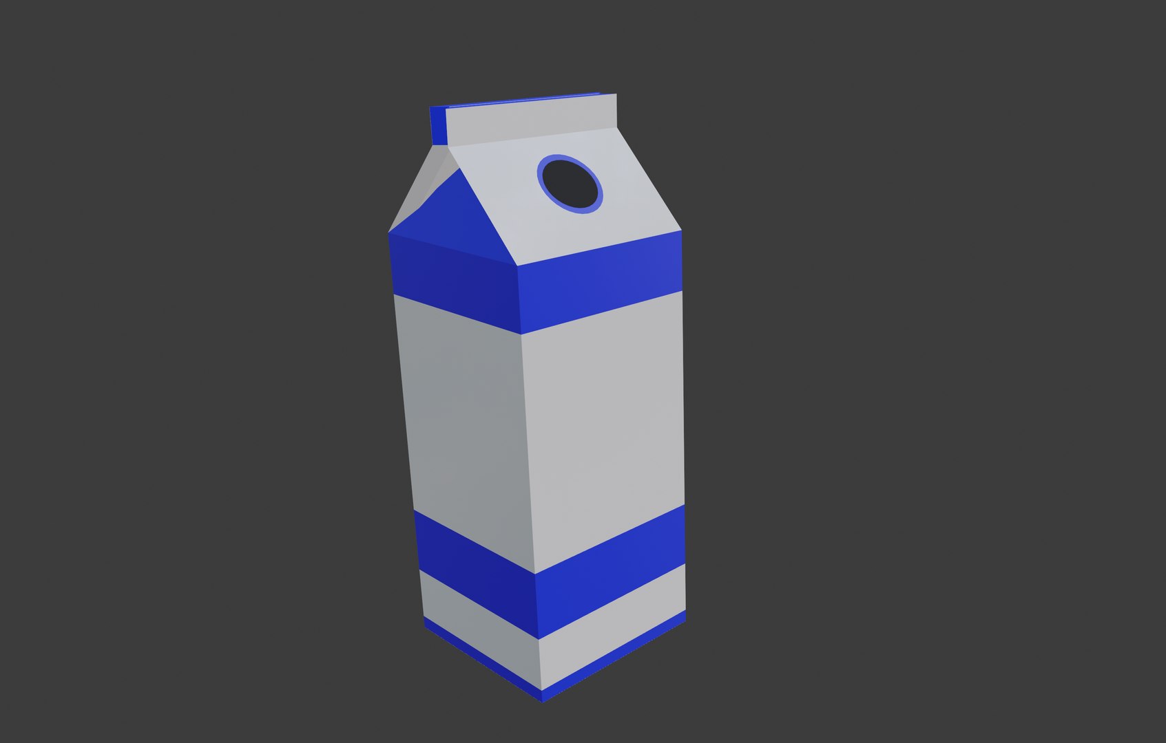 Milk Carton D Model Turbosquid