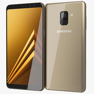 3D realistic samsung galaxy a8 model
