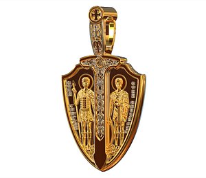 3D shield george victorious model