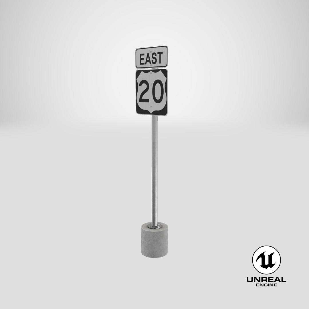 3D model Route Highway Signs Cylinder, Square and U Shape https://p.turbosquid.com/ts-thumb/wb/3AtSiJ/jV/stemcell_unreal_render/png/1656399437/1920x1080/fit_q87/d5e122f1118448b134bc8a220d725e74a6750782/stemcell_unreal_render.jpg