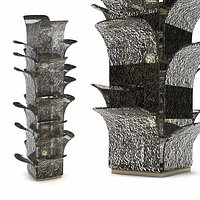 Carlo Nason Model LT320 Cactus Floor Lamp for Mazzega