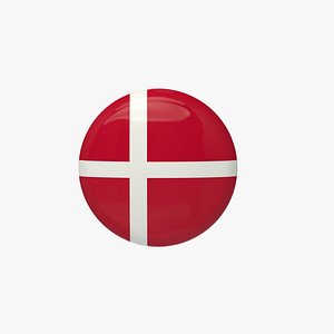 3D model Denmark Badge