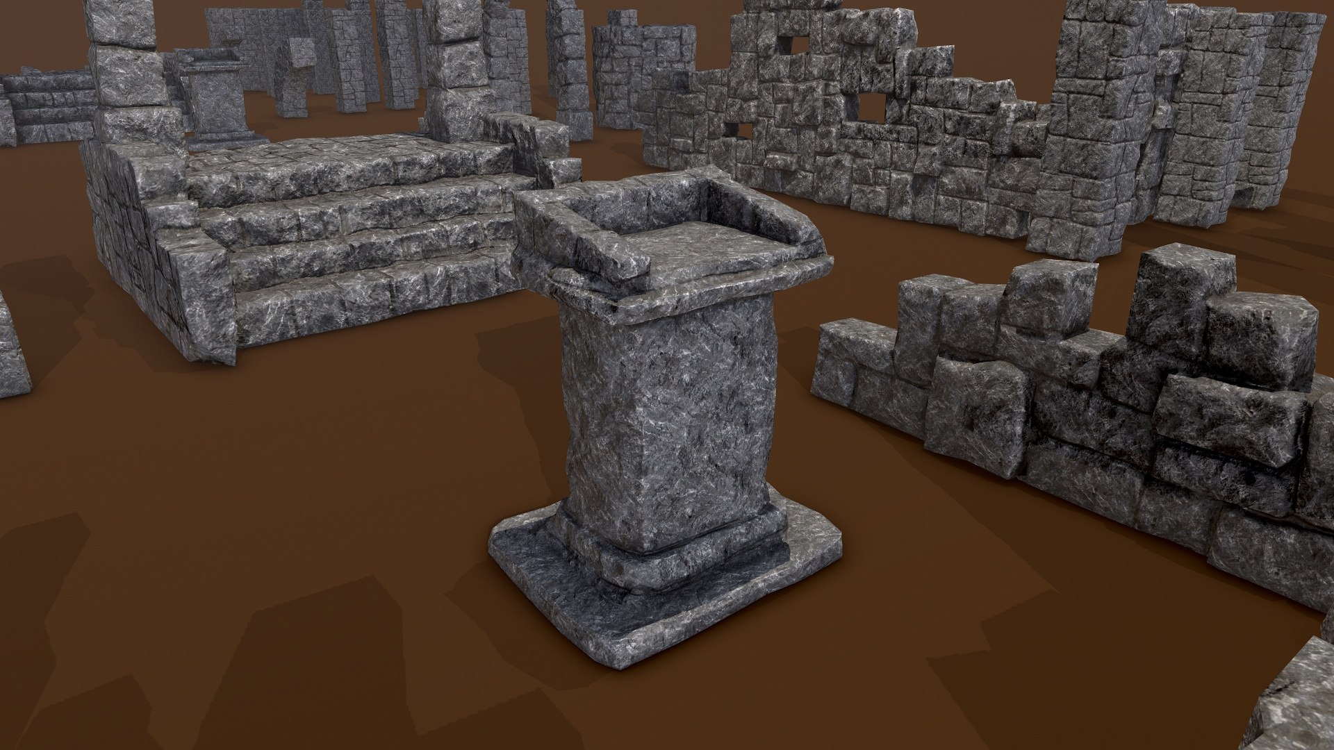 3D Ruin Set https://p.turbosquid.com/ts-thumb/wb/EM21qr/Ti/ruinsetpbr04/jpg/1624277892/1920x1080/fit_q87/a0b2ab5d92f33add0a4669a3a365d22e5127ada3/ruinsetpbr04.jpg