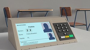 3D brazilian electronic ballot model
