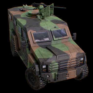 3D LENCO G2 MILITARY FRANCE CAMO model