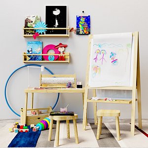 Childrens decor easel Ikea set