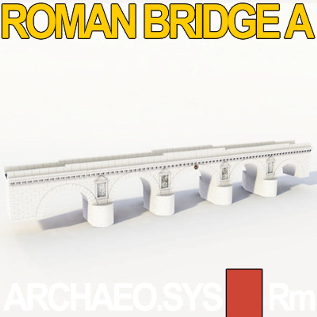 Ancient Roman Bridge Imperial Obj