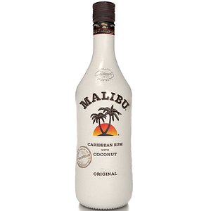 Malibu Rum Alcohol Bottle