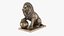 Collezione di statue di leoni in bronzo