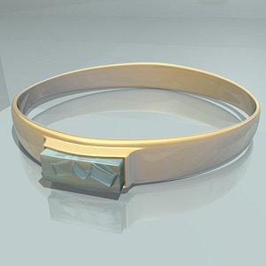 3d blend jeweled ring