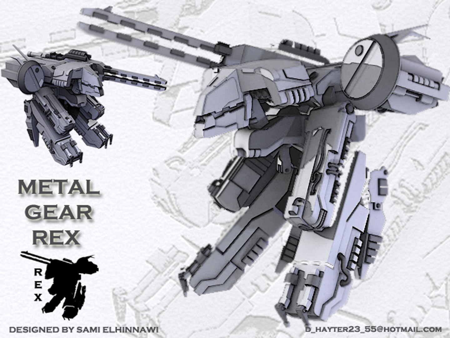 3d Model Robot Metal Gear Rex