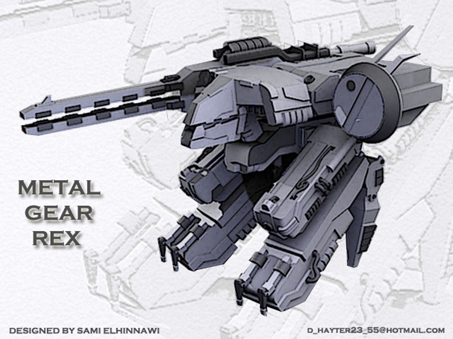 3d Model Robot Metal Gear Rex