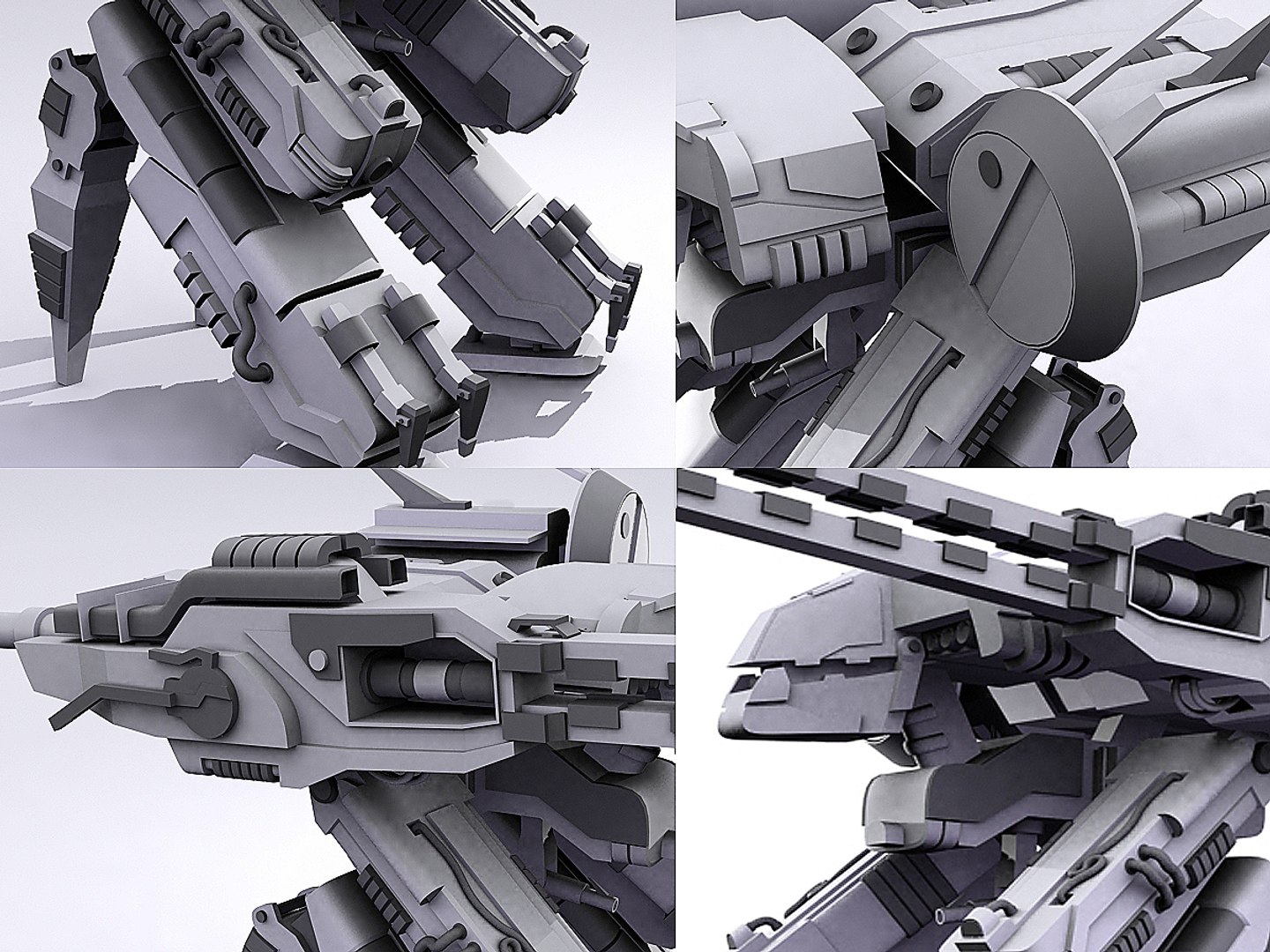 3d Model Robot Metal Gear Rex