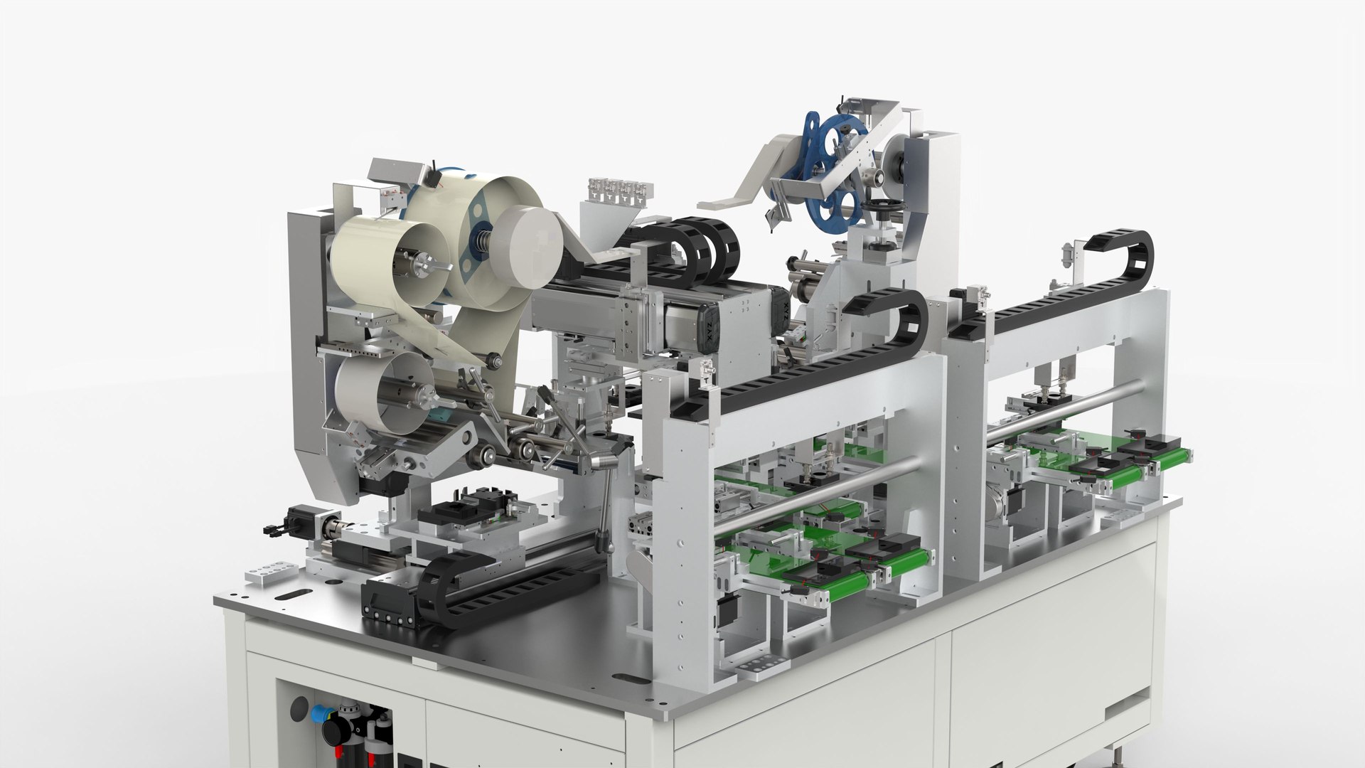 3D Automatic Double Station Sticking - Sided Taping Machine ...