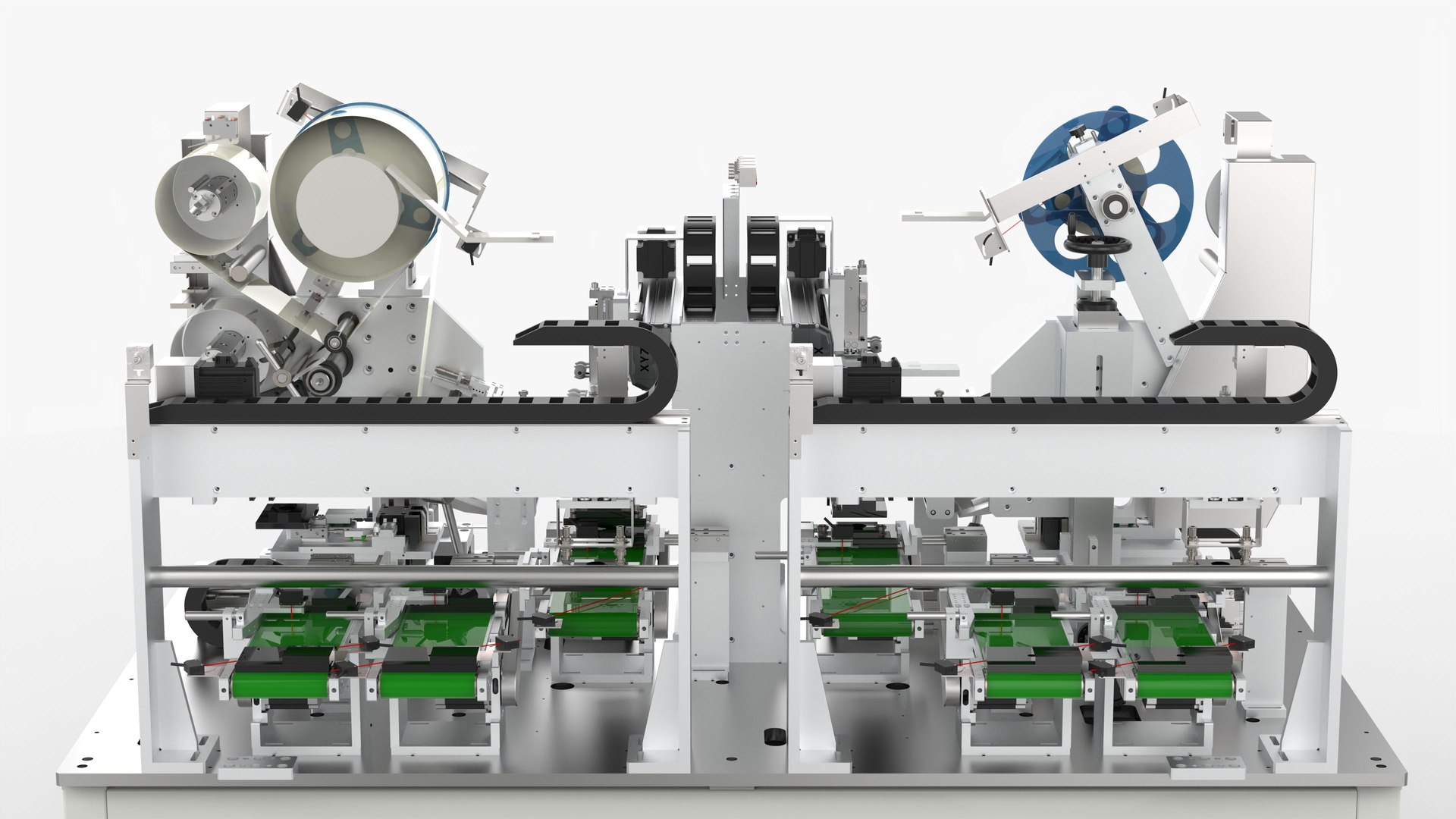 3D Automatic Double Station Sticking - Sided Taping Machine ...