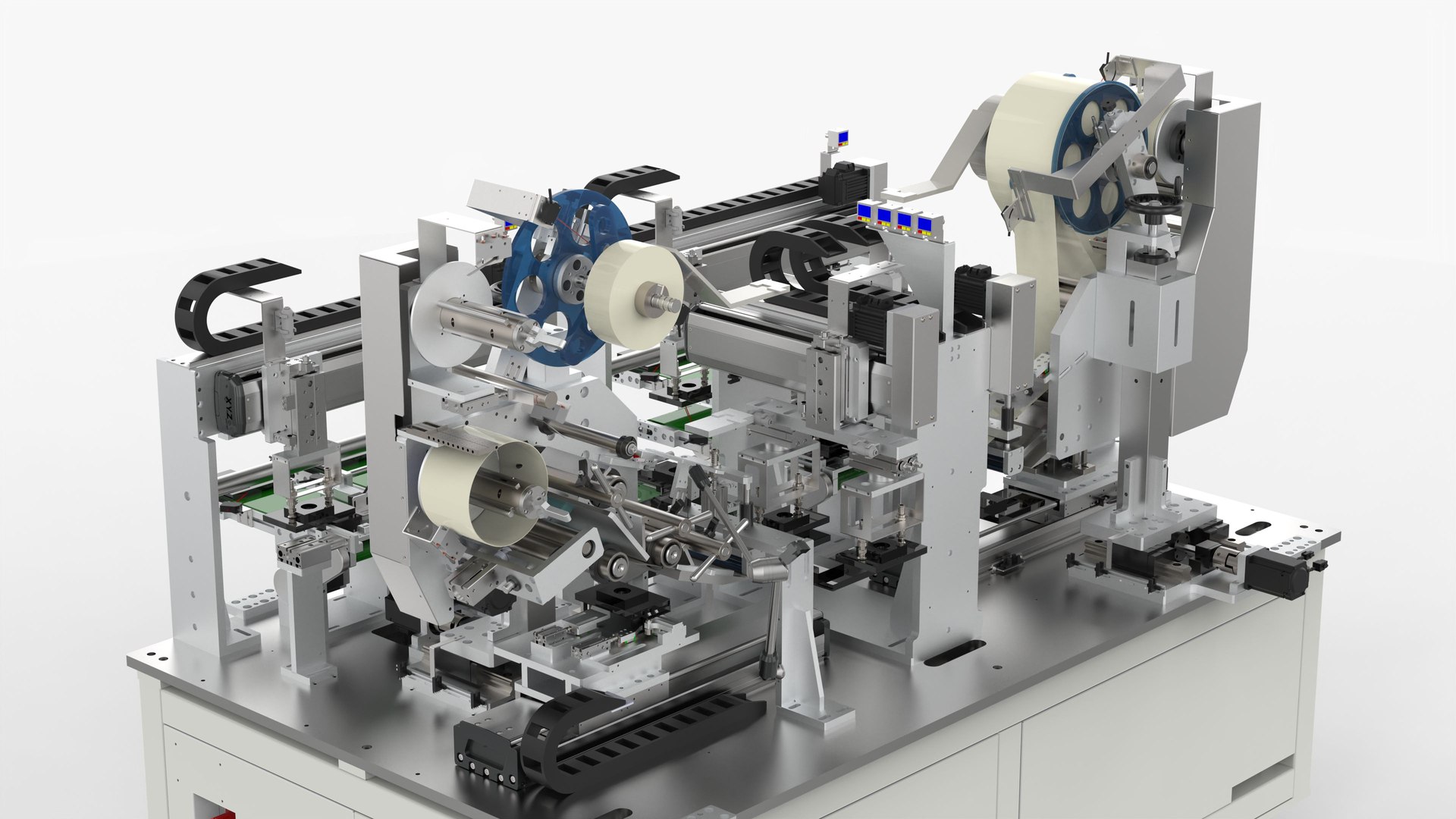 3D Automatic Double Station Sticking - Sided Taping Machine ...