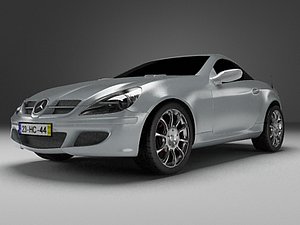 mercedes slk 3d max