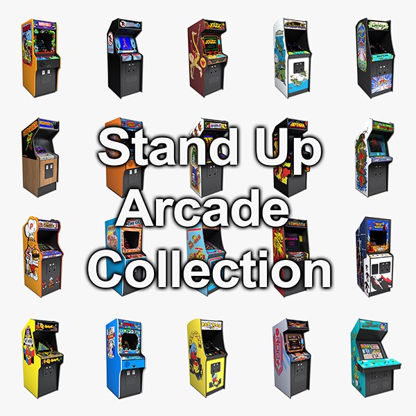 3d model arcade stand ups -