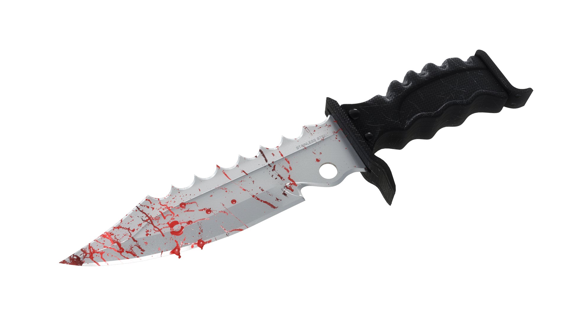 Bloody Knife 3d Model