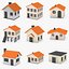 cartoon houses