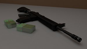 3D m416 ammo pubg