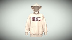 Hoodie-Marvel In Low Poly 3D model