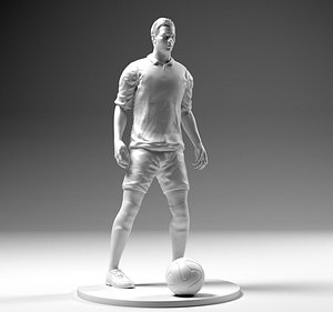 Footballer 02 Prepare To Footstrike 01 Stl