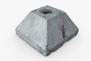 concrete block 3D model