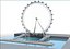 3D london eye ferris wheel model