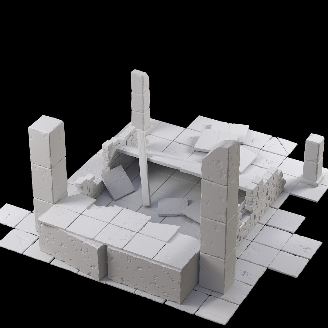 3D Old Ruin - TurboSquid 1625511