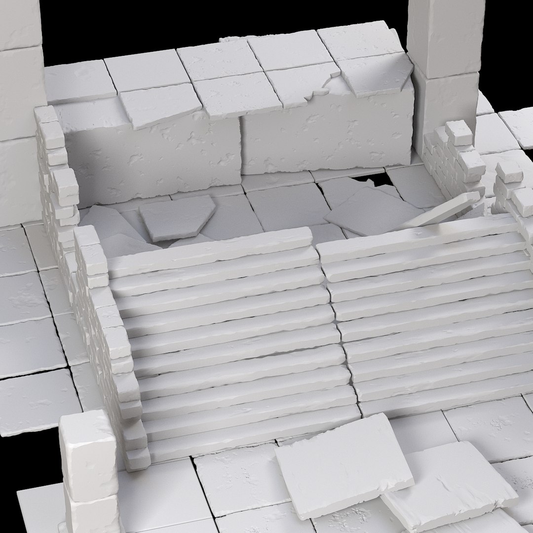 3D Old Ruin - TurboSquid 1625511