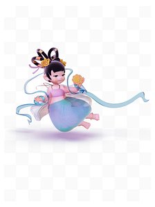 three-dimensional cartoon