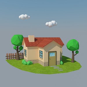 cartoon house 4 max