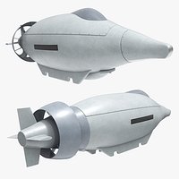 Underwater Drone with Rear Propeller Clean