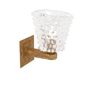 3D Bespoke Murano Glass Sconce