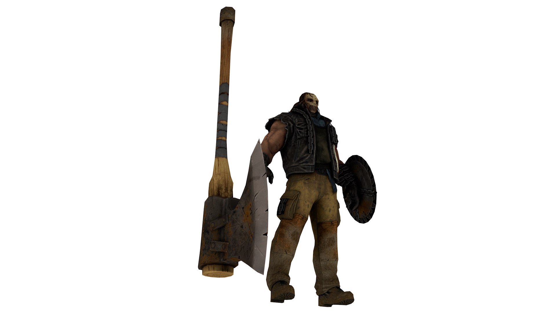 Post-Apocalyptic Killer Character Game Ready Stylized 3D Model With ...