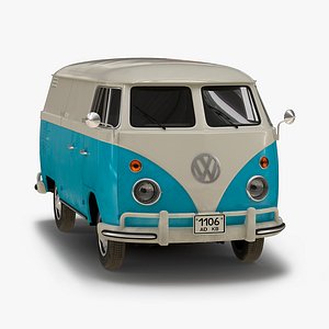 volkswagen type 2 panel 3d model