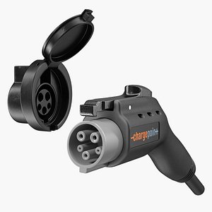 3D chargepoint electric car charging