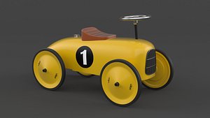 3D Retro Push Car