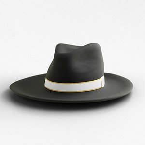 Low Poly Realistic Subdivision-Ready Fedora 3D Model 3D model