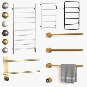3D Heated Towel Rail  WONZON  WOGHAND Collection Warmers  model