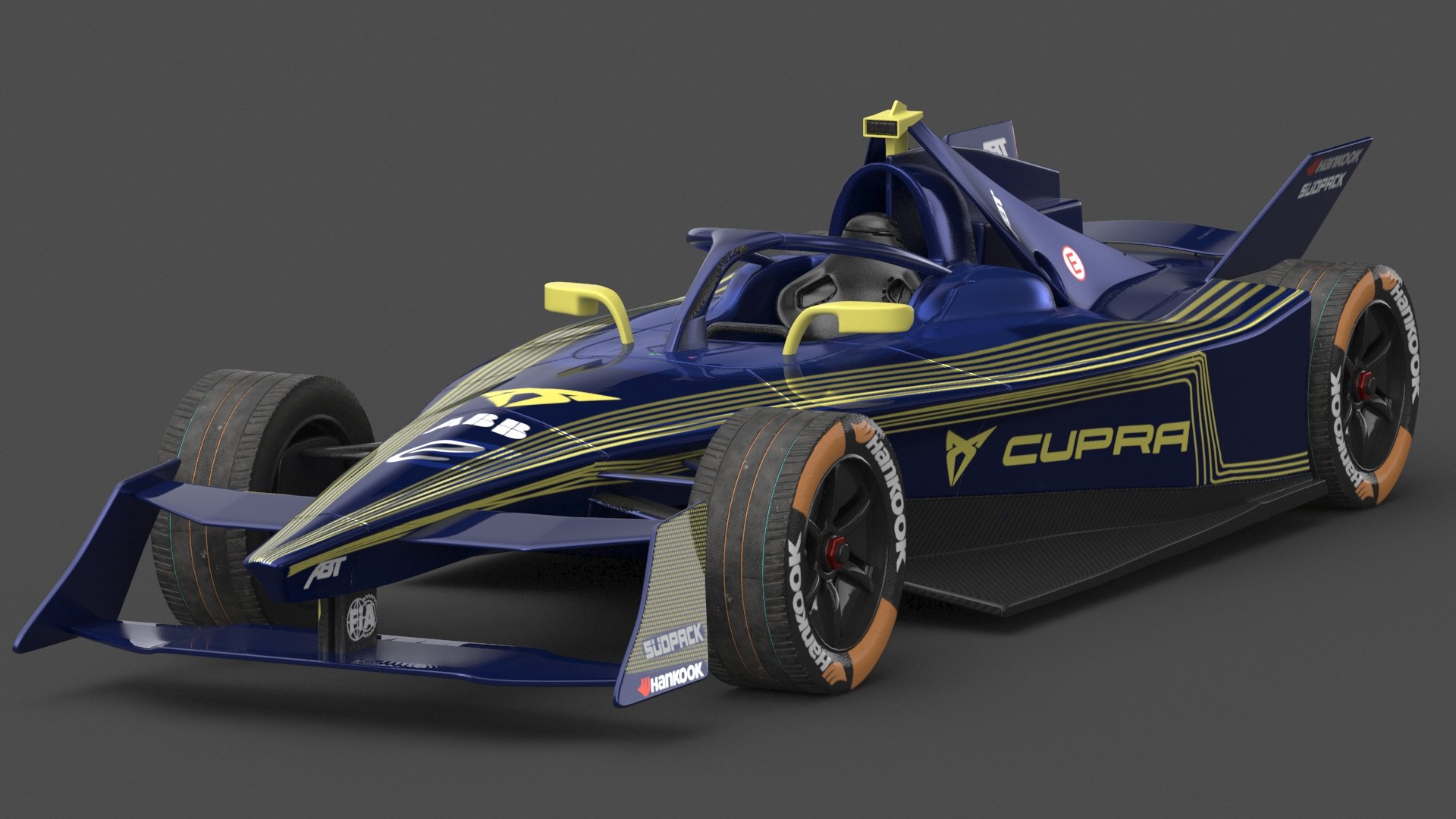 3D ABT CUPRA Formula E Team 2024 PBR - TurboSquid 2246476
