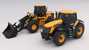 3D model Collection Construction Equipment JCB