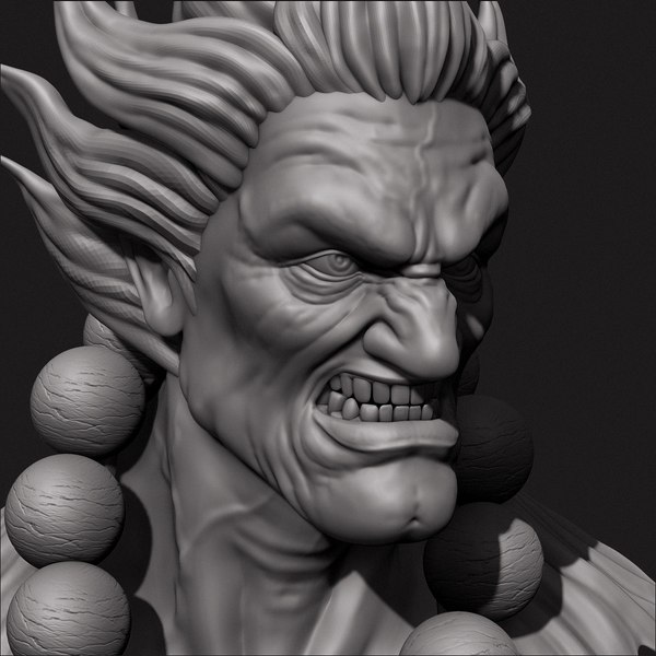 Street Fighter Akuma 3D Stl